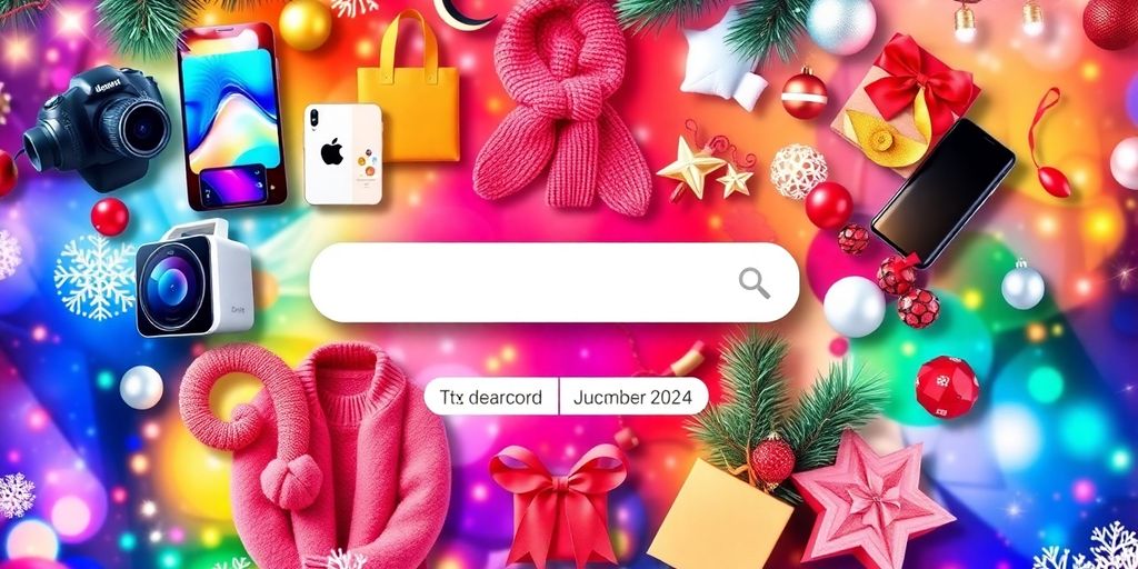 Collage of trending search themes for December 2024.